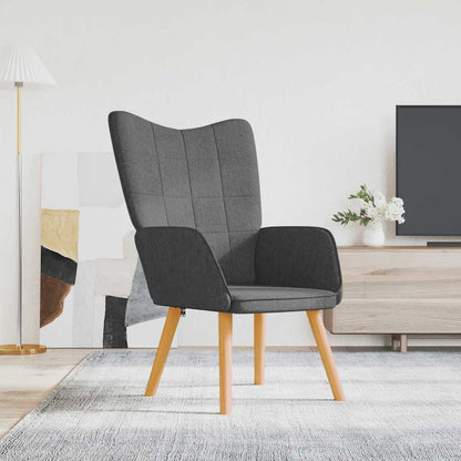 vidaXL Relaxsessel Dunkelgrau Stoff