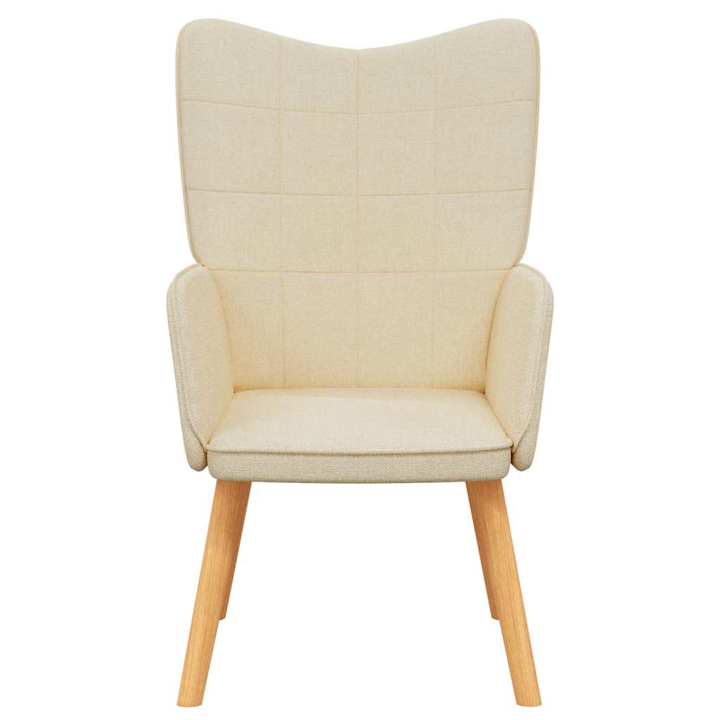 vidaXL Relaxsessel Creme Stoff