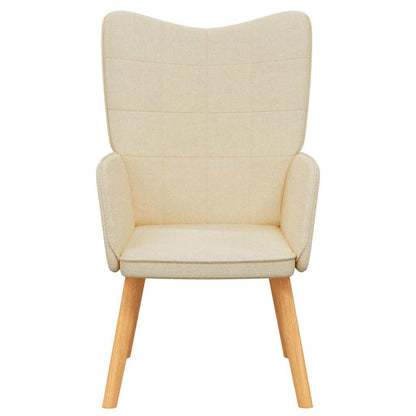 vidaXL Relaxsessel Creme Stoff