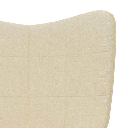 vidaXL Relaxsessel Creme Stoff