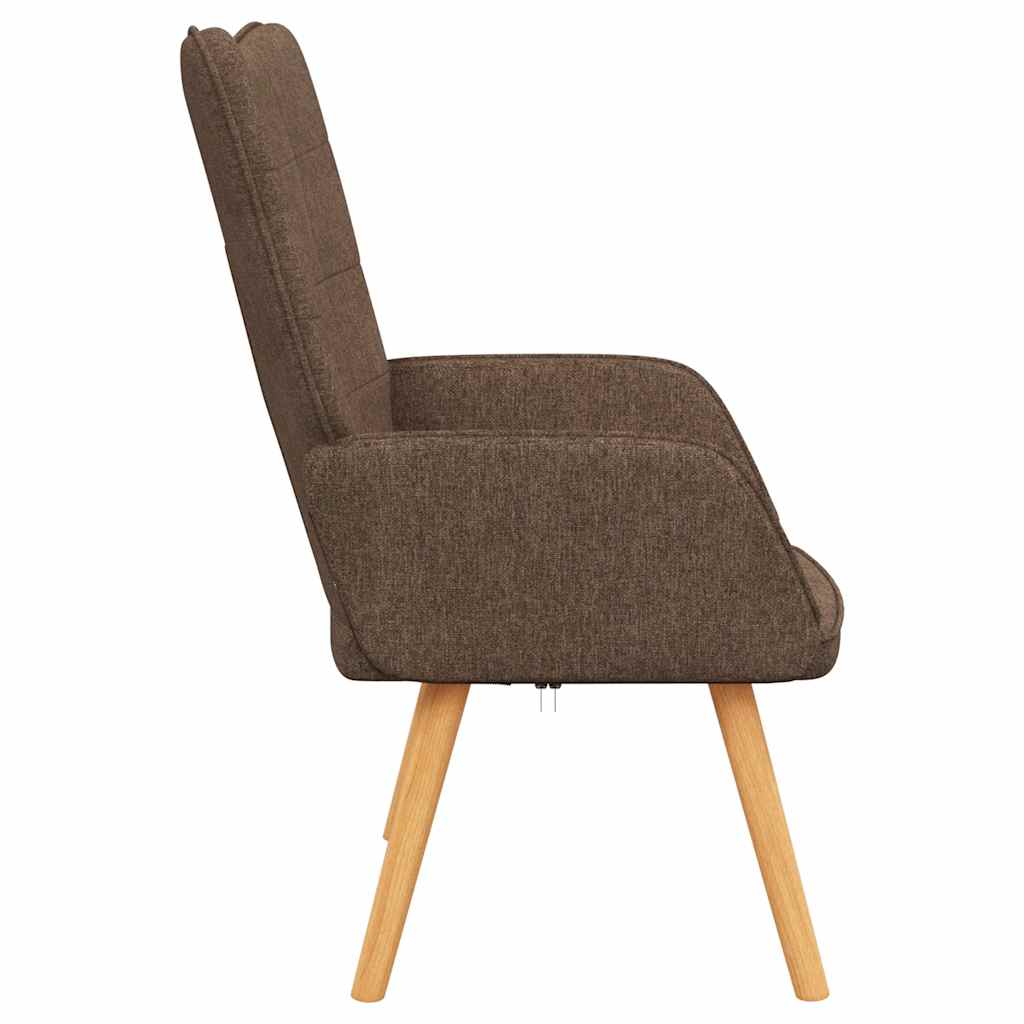 vidaXL Relaxsessel Braun Stoff