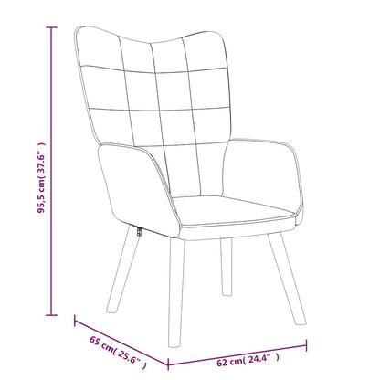 vidaXL Relaxsessel Braun Stoff