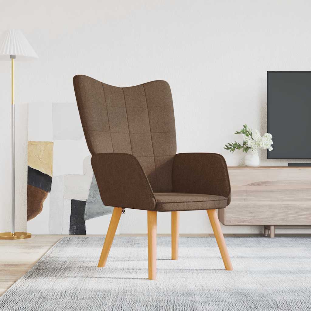 vidaXL Relaxsessel Braun Stoff