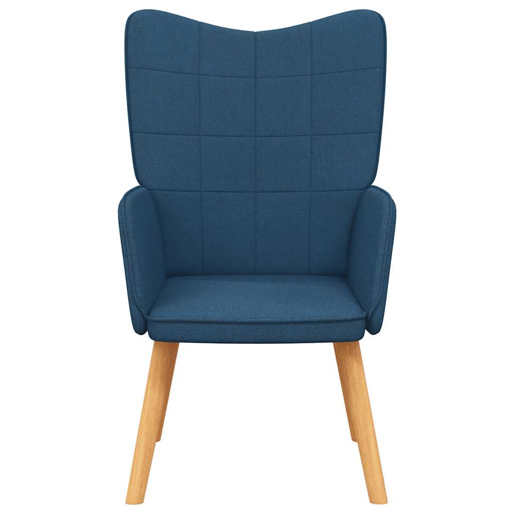 vidaXL Relaxsessel Blau Stoff