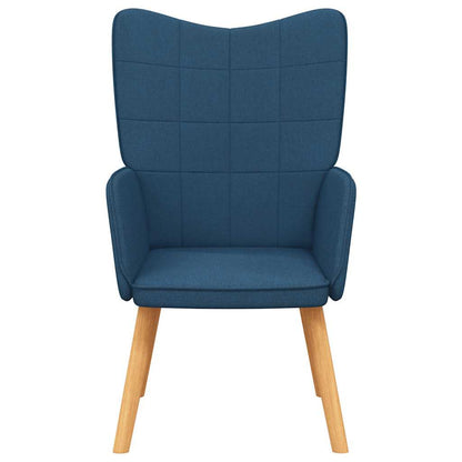 vidaXL Relaxsessel Blau Stoff
