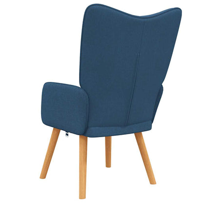 vidaXL Relaxsessel Blau Stoff