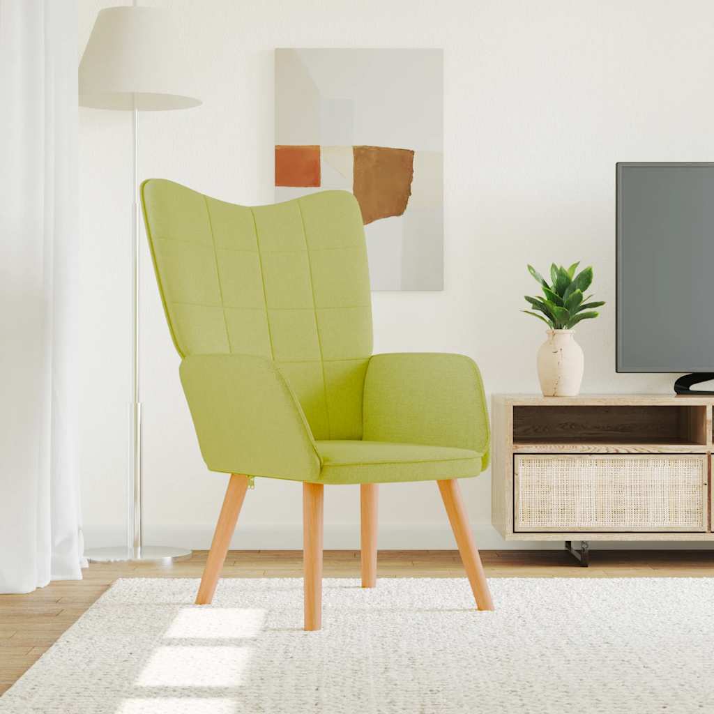 vidaXL Relaxsessel Grün Stoff