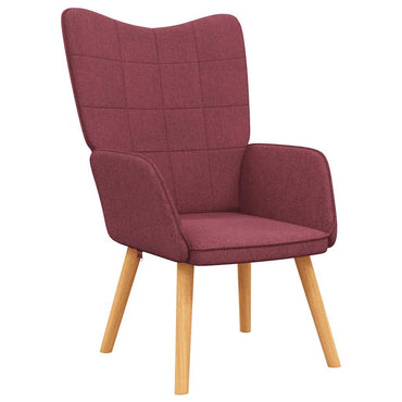 vidaXL Relaxsessel Weinrot Stoff