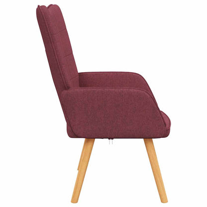 vidaXL Relaxsessel Weinrot Stoff