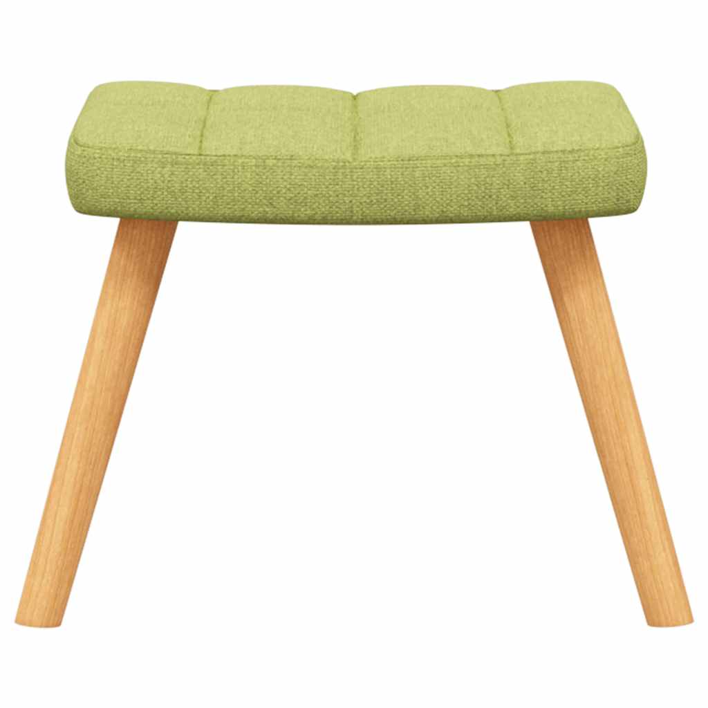 vidaXL Relaxsessel mit Hocker Grün Stoff