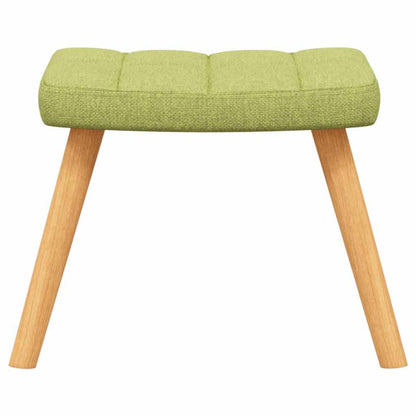 vidaXL Relaxsessel mit Hocker Grün Stoff