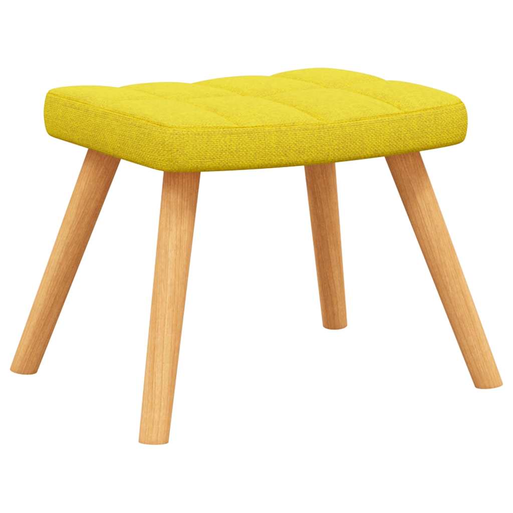 vidaXL Relaxsessel mit Hocker Senfgelb Stoff