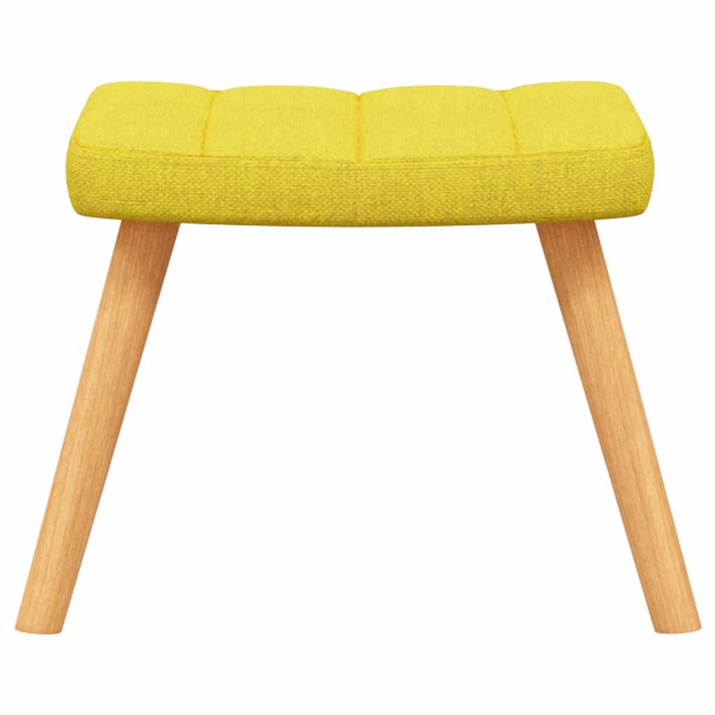 vidaXL Relaxsessel mit Hocker Senfgelb Stoff