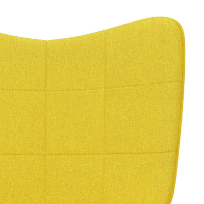 vidaXL Relaxsessel mit Hocker Senfgelb Stoff