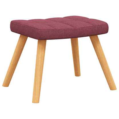 vidaXL Relaxsessel mit Hocker Weinrot Stoff