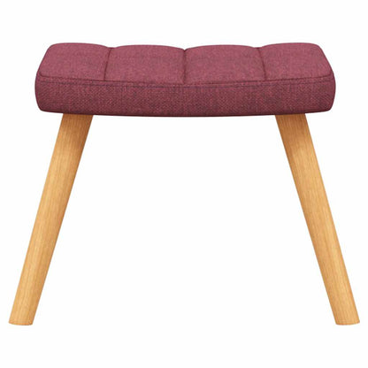 vidaXL Relaxsessel mit Hocker Weinrot Stoff