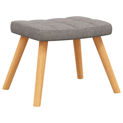 vidaXL Relaxsessel mit Hocker Taupe Stoff