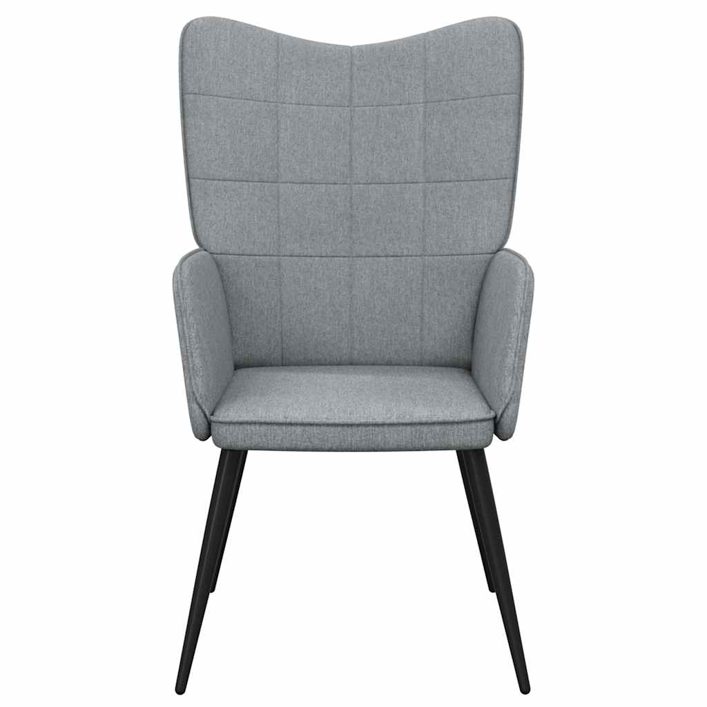 vidaXL Relaxsessel Hellgrau Stoff
