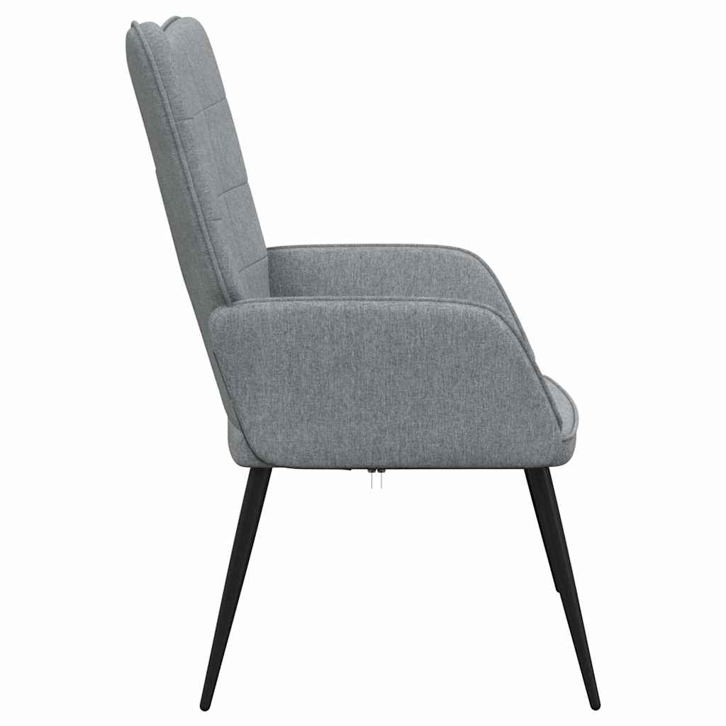 vidaXL Relaxsessel Hellgrau Stoff