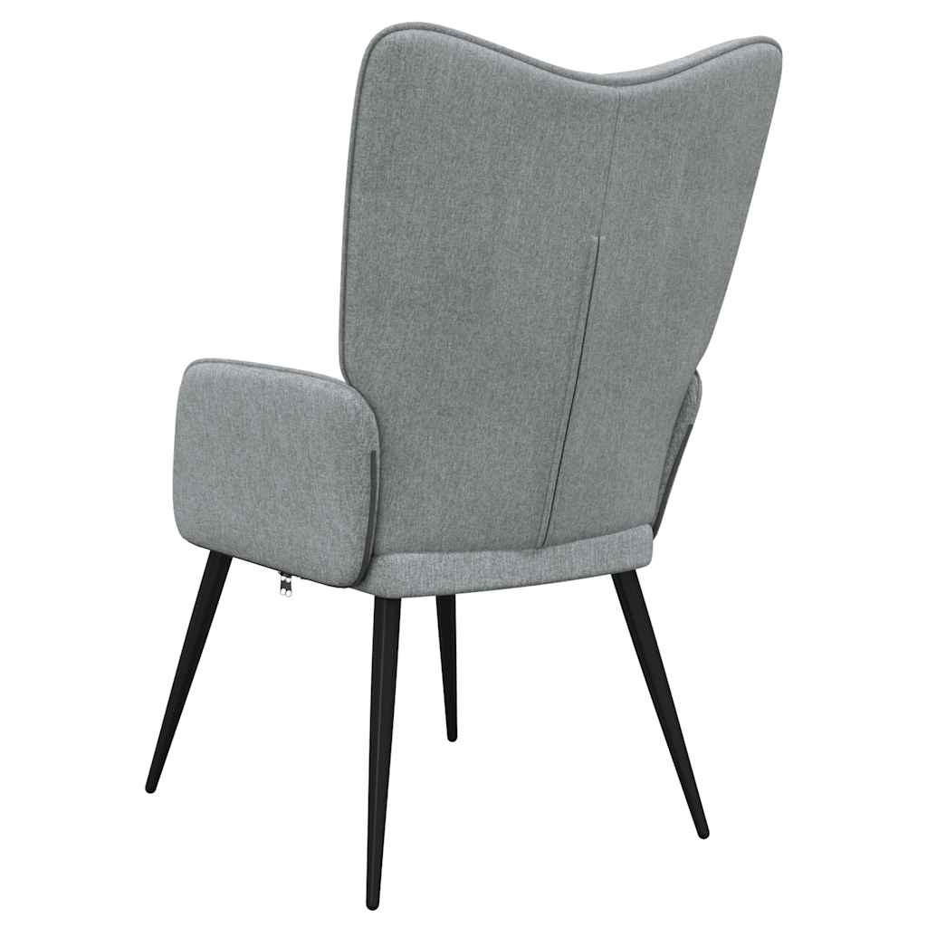 vidaXL Relaxsessel Hellgrau Stoff
