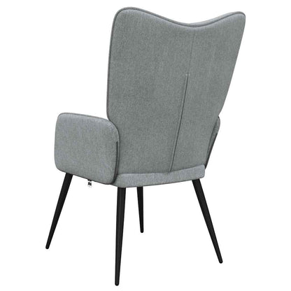 vidaXL Relaxsessel Hellgrau Stoff
