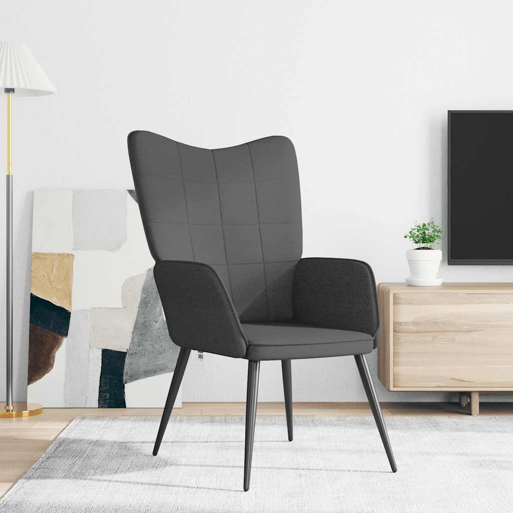 vidaXL Relaxsessel Dunkelgrau Stoff