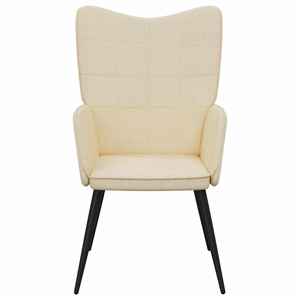 vidaXL Relaxsessel Creme Stoff