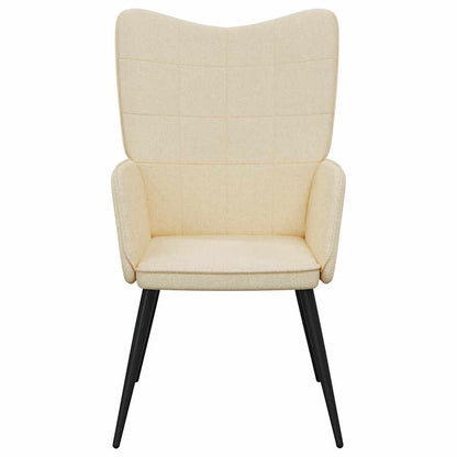 vidaXL Relaxsessel Creme Stoff