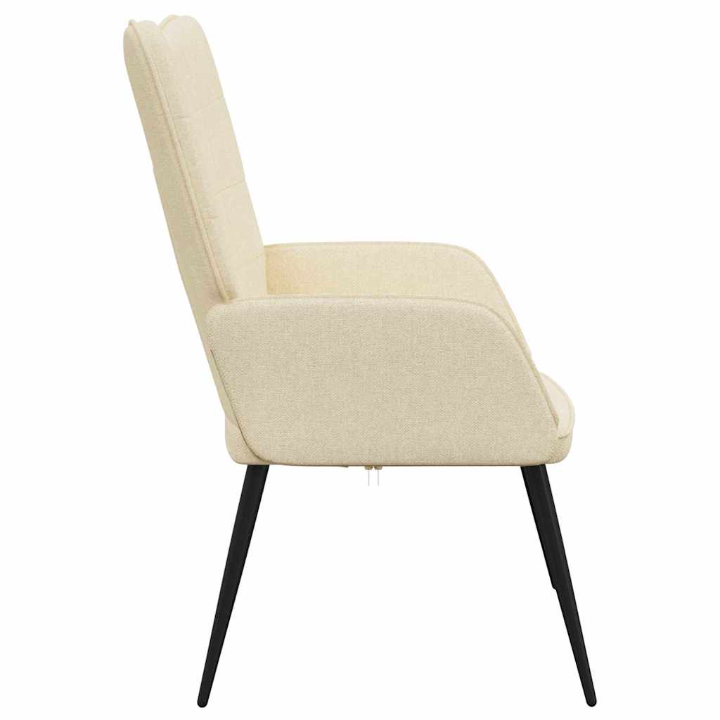 vidaXL Relaxsessel Creme Stoff