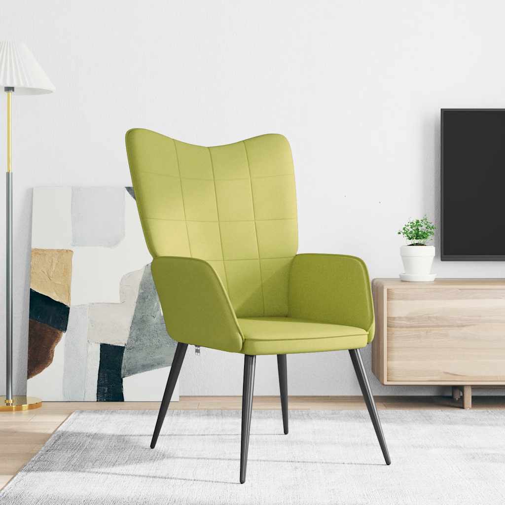 vidaXL Relaxsessel Grün Stoff