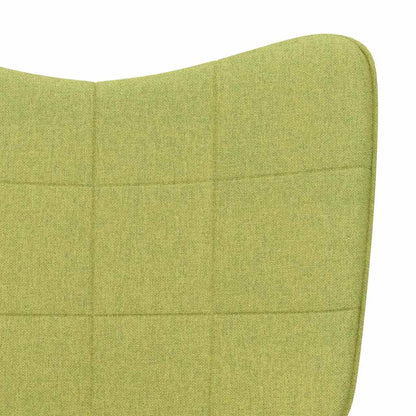 vidaXL Relaxsessel Grün Stoff