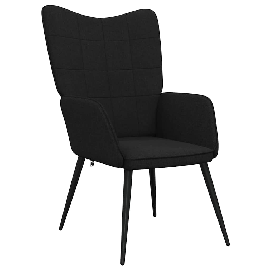 vidaXL Relaxsessel Schwarz Stoff