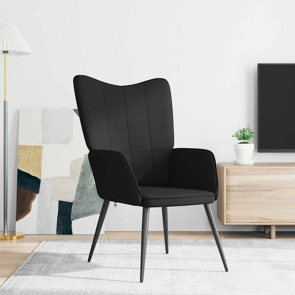 vidaXL Relaxsessel Schwarz Stoff
