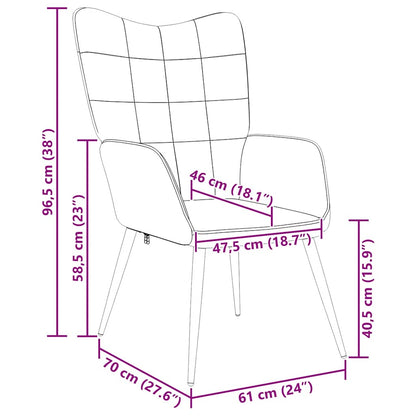vidaXL Relaxsessel Schwarz Stoff