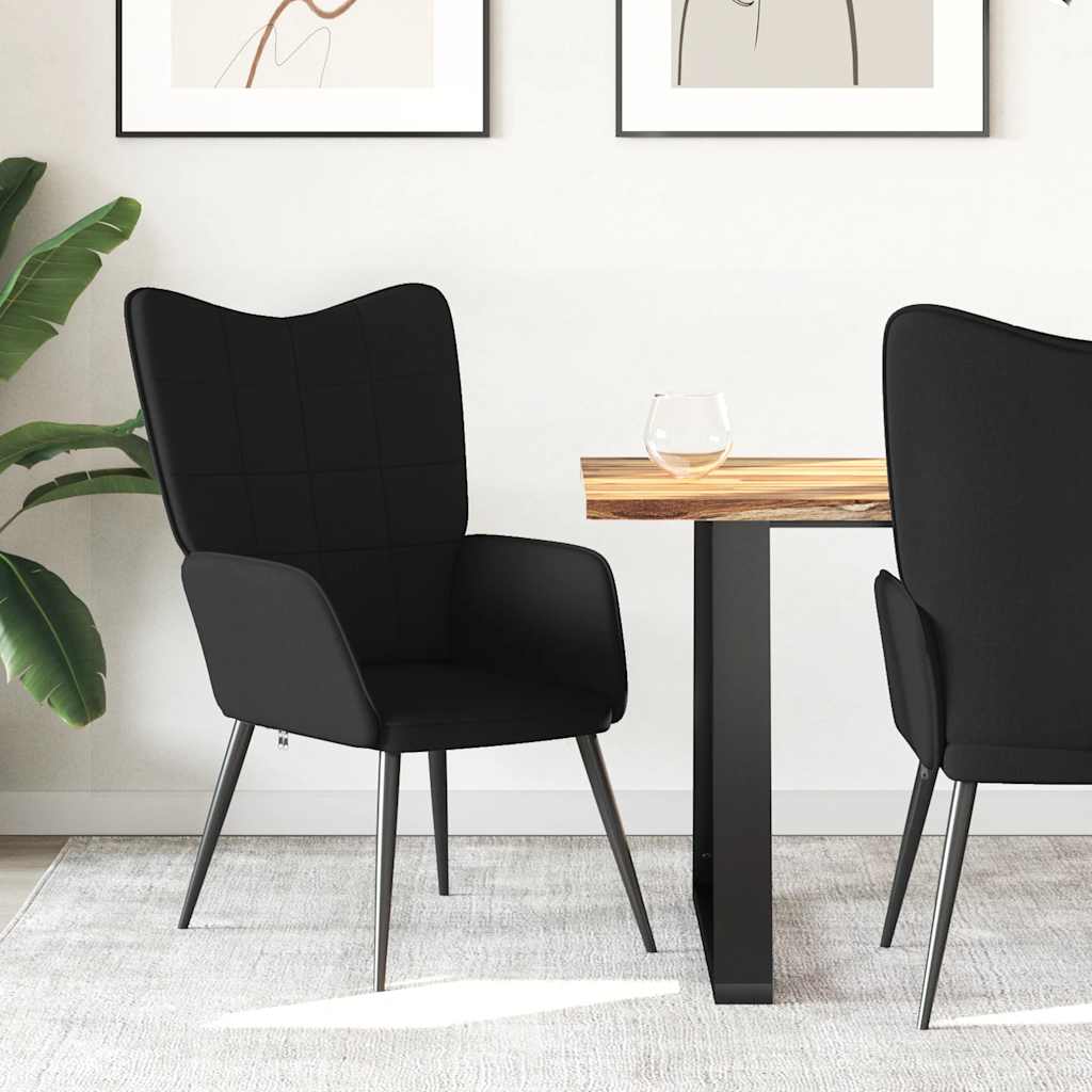 vidaXL Relaxsessel Schwarz Stoff