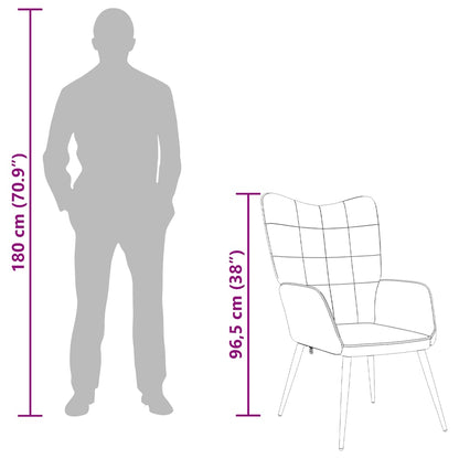 vidaXL Relaxsessel Senfgelb Stoff