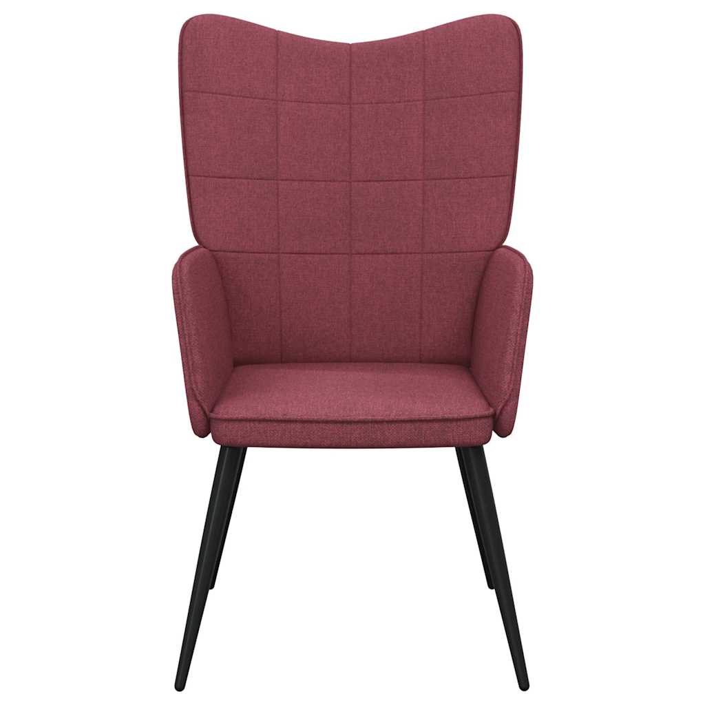 vidaXL Relaxsessel Weinrot Stoff