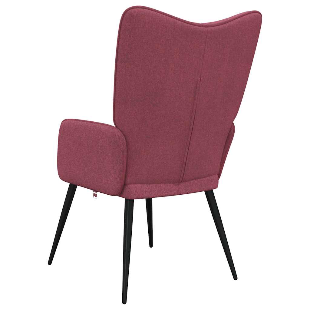 vidaXL Relaxsessel Weinrot Stoff