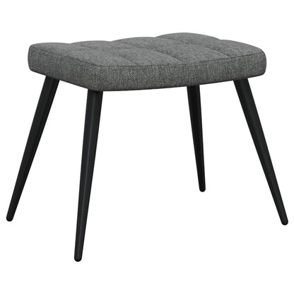 vidaXL Relaxsessel mit Hocker Dunkelgrau Stoff