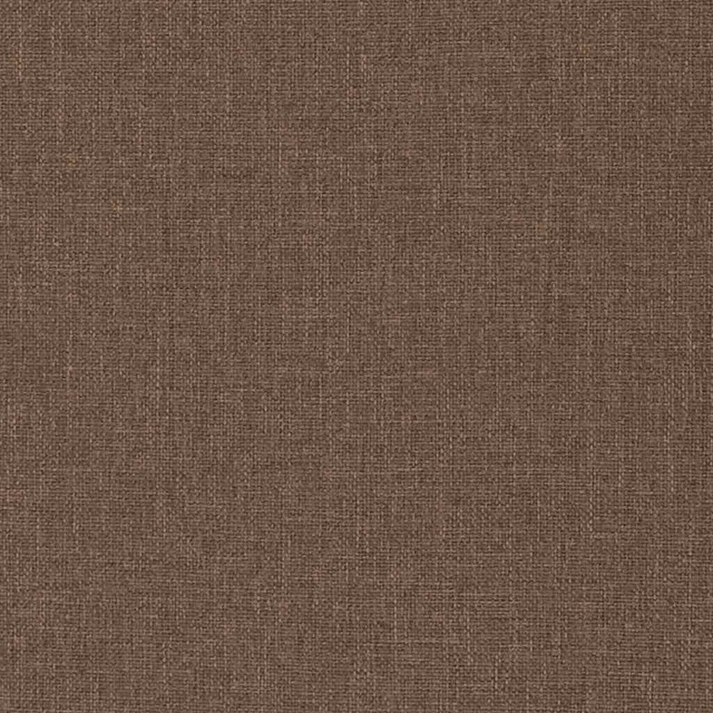 vidaXL Relaxsessel mit Hocker Braun Stoff