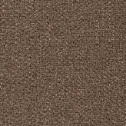 vidaXL Relaxsessel mit Hocker Braun Stoff