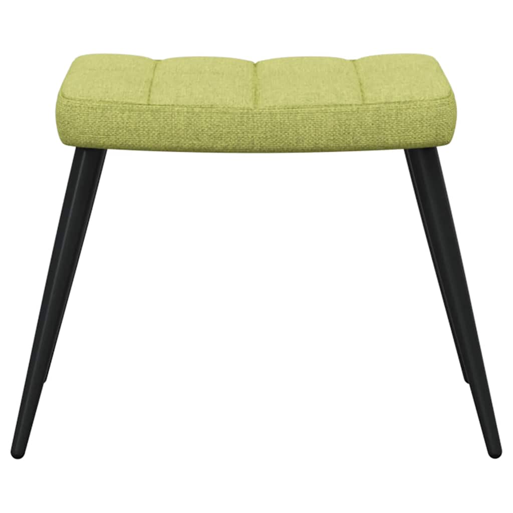 vidaXL Relaxsessel mit Hocker Grün Stoff