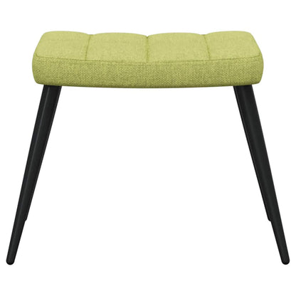 vidaXL Relaxsessel mit Hocker Grün Stoff