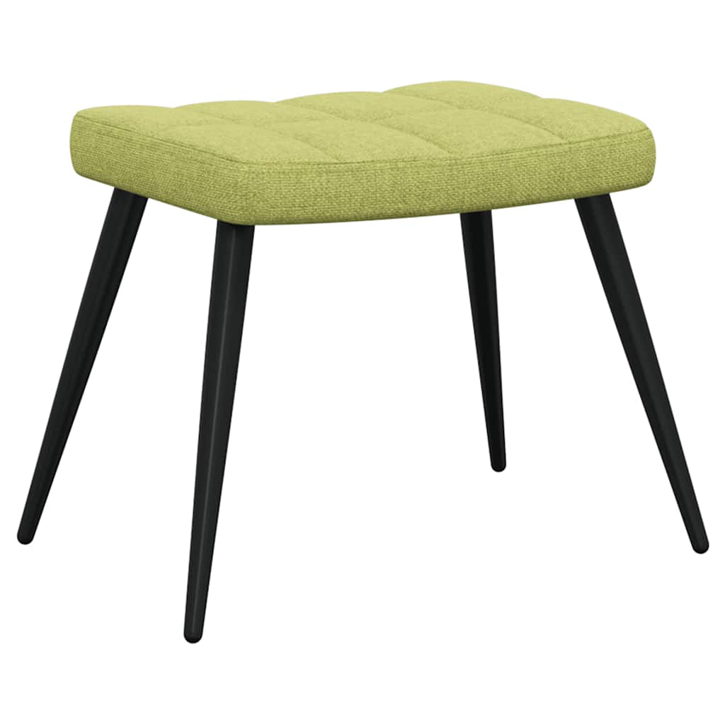 vidaXL Relaxsessel mit Hocker Grün Stoff