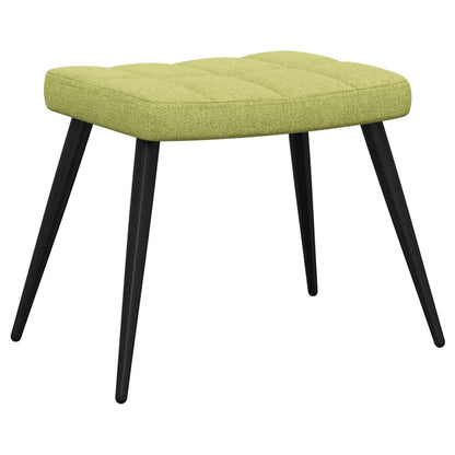 vidaXL Relaxsessel mit Hocker Grün Stoff
