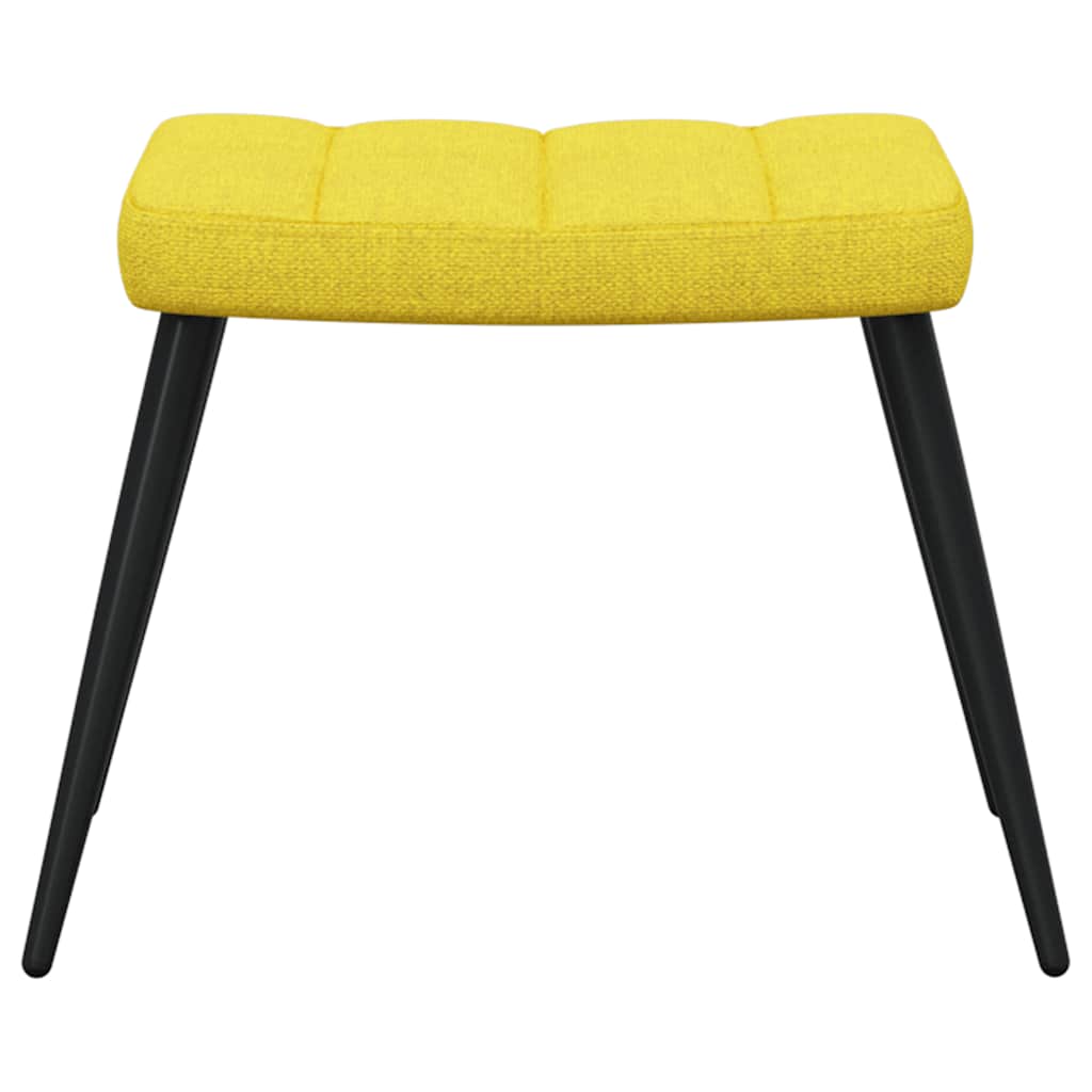 vidaXL Relaxsessel mit Hocker Senfgelb Stoff
