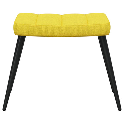 vidaXL Relaxsessel mit Hocker Senfgelb Stoff