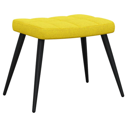 vidaXL Relaxsessel mit Hocker Senfgelb Stoff