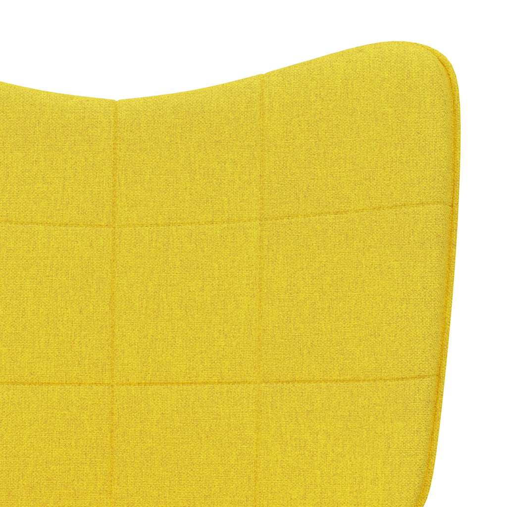 vidaXL Relaxsessel mit Hocker Senfgelb Stoff