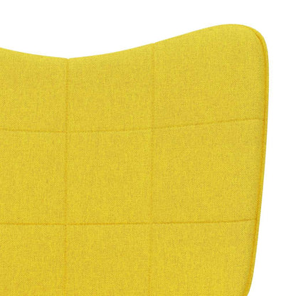 vidaXL Relaxsessel mit Hocker Senfgelb Stoff